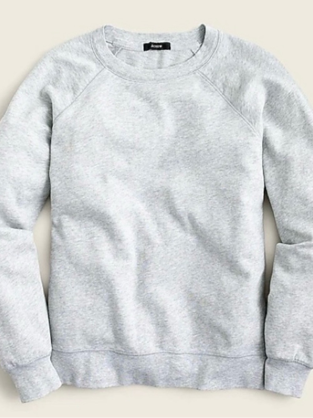 J. Crew Magic Rinse  Light Heather Gray Crewneck Sweatshirt